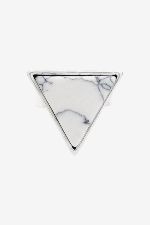 Marble Touch Ring White