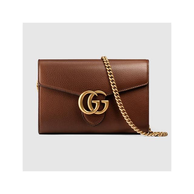 marmont leather mini chain bag
