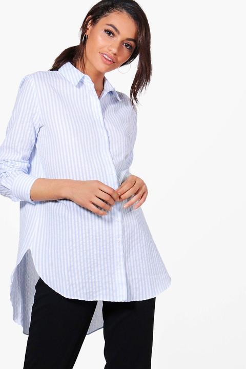 Rebecca Stripe Boyfriend Shirt