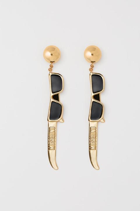 H & M - Pendientes Chapados En Oro - Oro