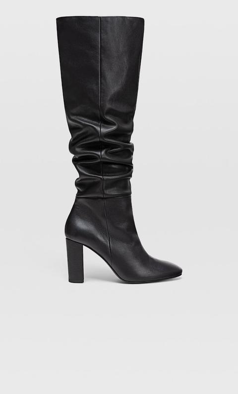 stradivarius biker boots