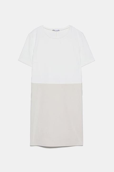Vestido Efecto Ante