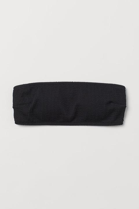 Haut De Maillot Bandeau Paddé - Noir