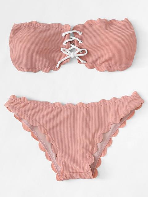 Bikini Con Bordo Smerlato