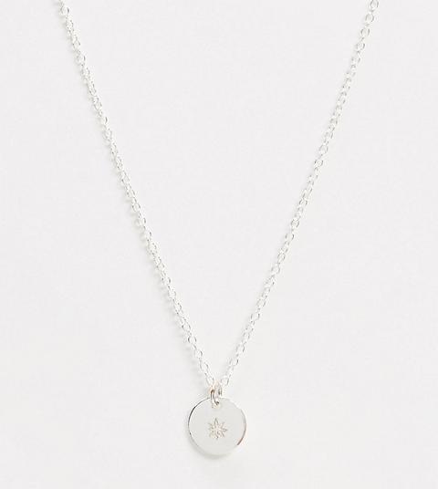 Kingsley Ryan Sterling Silver Necklace With Circle Pendant