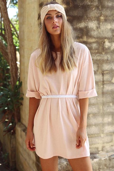 Peach Tee Dress