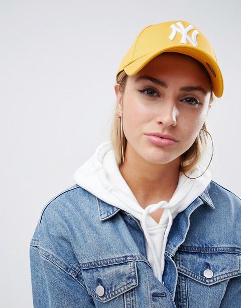 Gorra Mostaza 9forty Con Detalle De Ny De New Era-amarillo