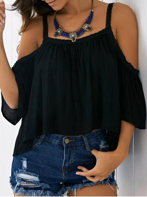 Cold Shoulder De La Blusa