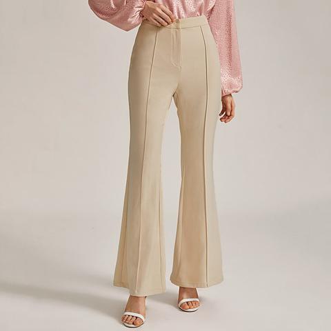 Pantalon Pattes D'éléphant Unicolore