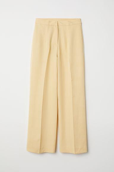 H & M - Pantalón En Mezcla De Lyocell - Amarillo