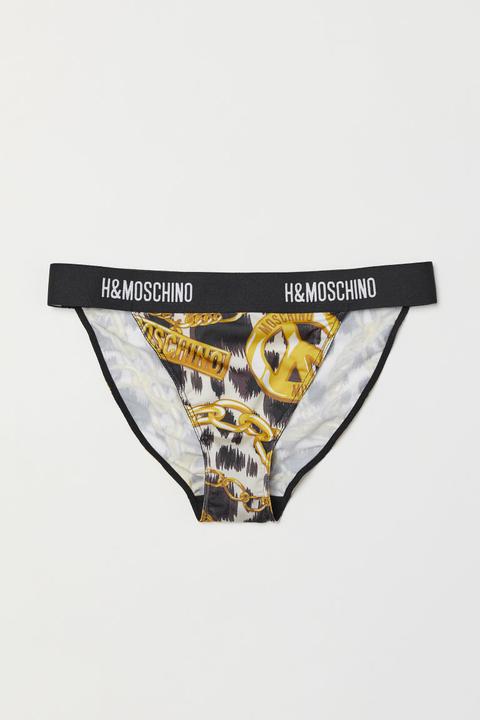 H & M - Braga Bikini De Microfibra - Amarillo