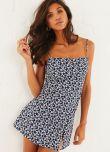 Sarai Dress - Navy Floral