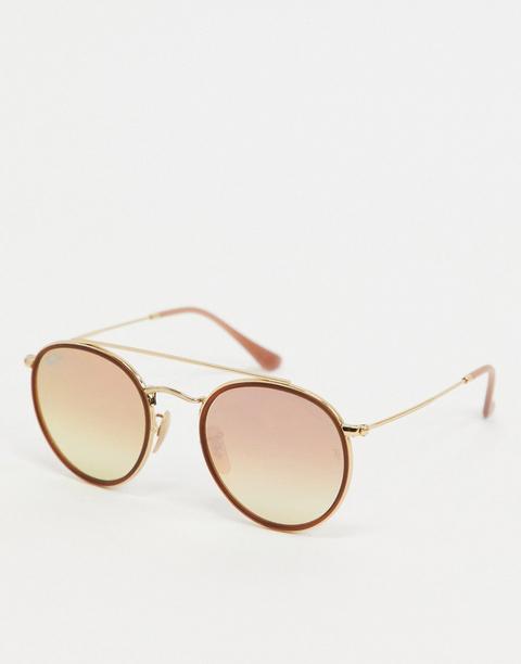 Ray-ban Round Sunglasses In Pink Orb3647n