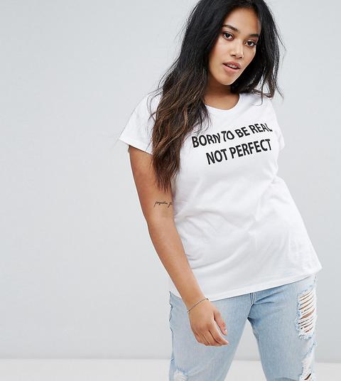 Camiseta Born To Real Not Perfect De Nvme Plus