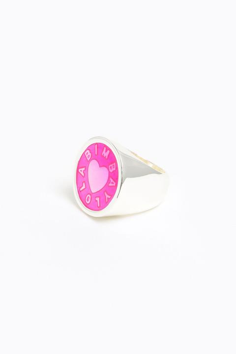 Anillo Ancho Rosa Neón