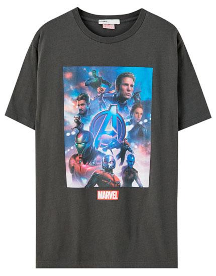 T Shirt Marvel Pull And Bear Best Sale, -