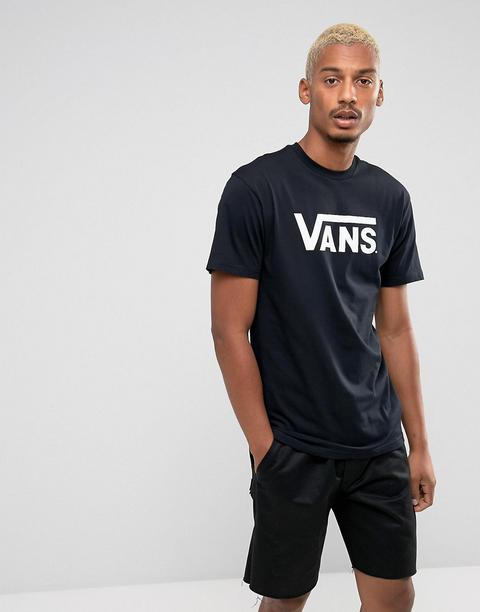 Vans Classic – Schwarzes T-shirt Mit Logo, Vgggy28