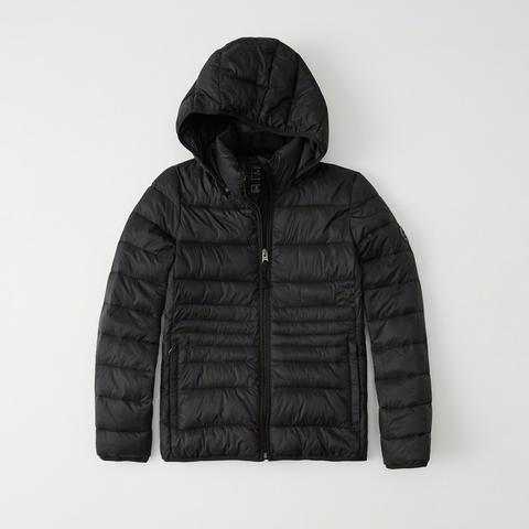 abercrombie lightweight puffer jacket