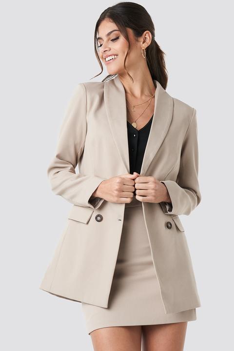 Tailored Blazer Beige