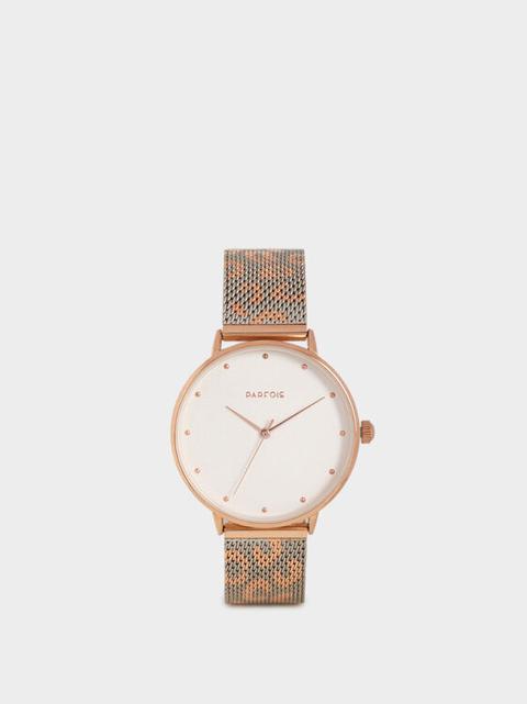 Reloj De Pulsera Con Estampado Animal