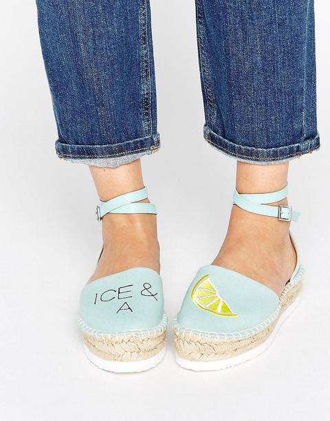 Asos - Juicy Slice Ice And A Slice - Espadrillas - Blu