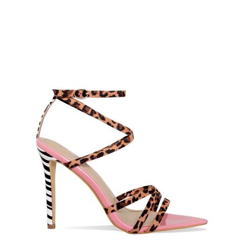leopard and zebra heels