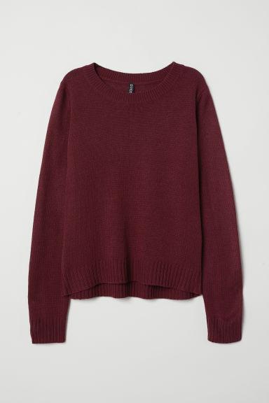 H & M - Pullover In Maglia - Rosso