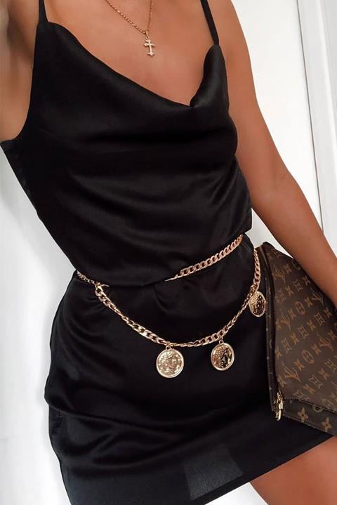 Gold Coin Chain Belt