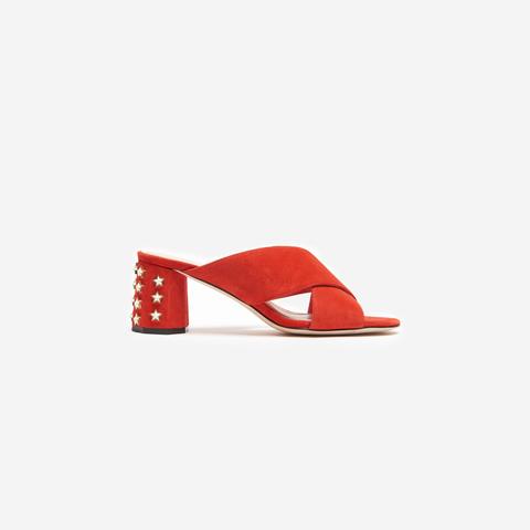 Mules With Star-shaped Studs On The Heel