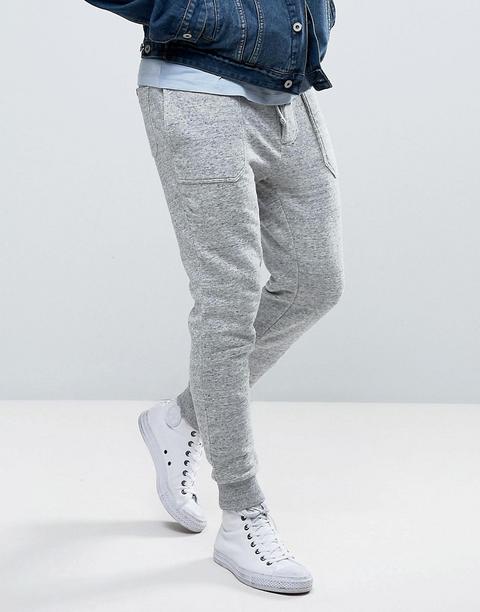 Jack Wills - Barnaby - Pantaloni Della Tuta Con Logo Stretti In Fondo - Grigio