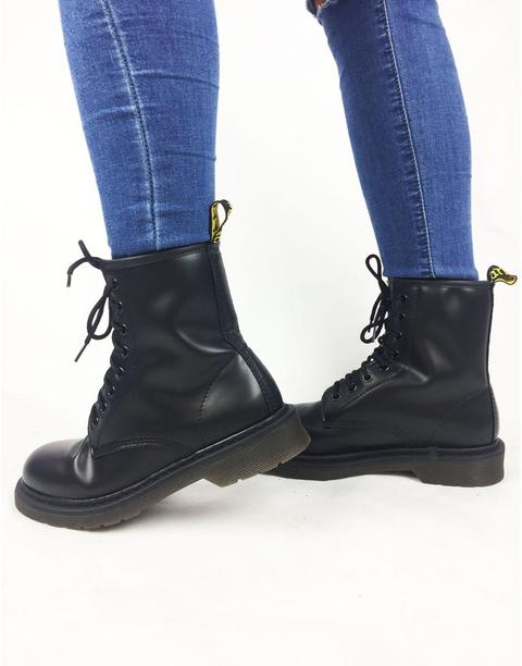 Botas Militar Con Cordones Negras