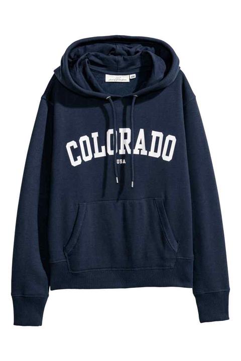 Sudadera Con Capucha Y Motivo