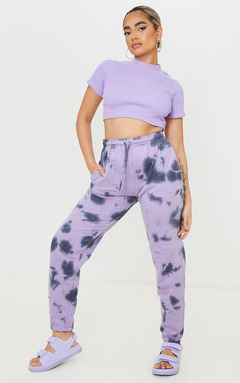 Petite - Jogging Lilas Javélisé Effet Tie & Dye, Lilas