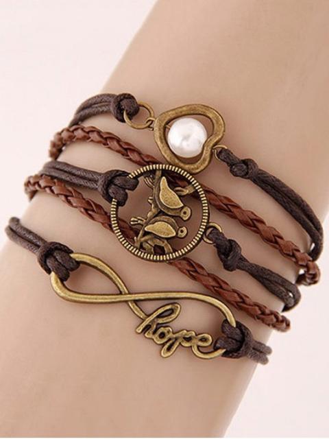 Infinity Birdie Braided Bracelet