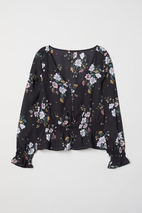 Blusa Estampada - Negro