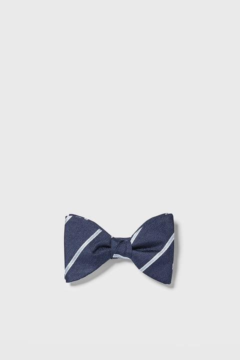 Striped Jacquard Bow Tie