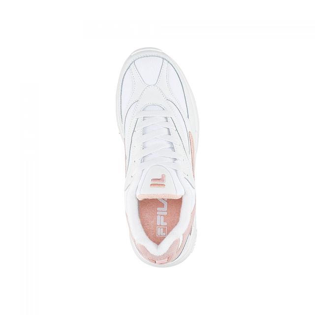 salmon pink white fila shoes