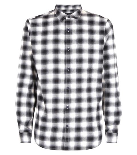 Black Shadow Check Cotton Shirt New Look