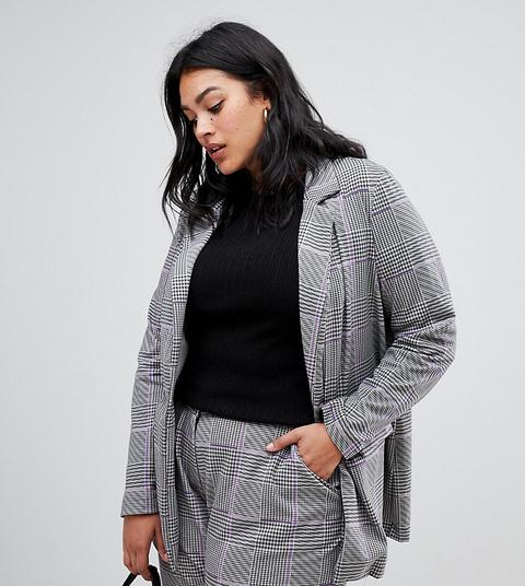 Junarose Houndstooth Suit Jacket - Multi