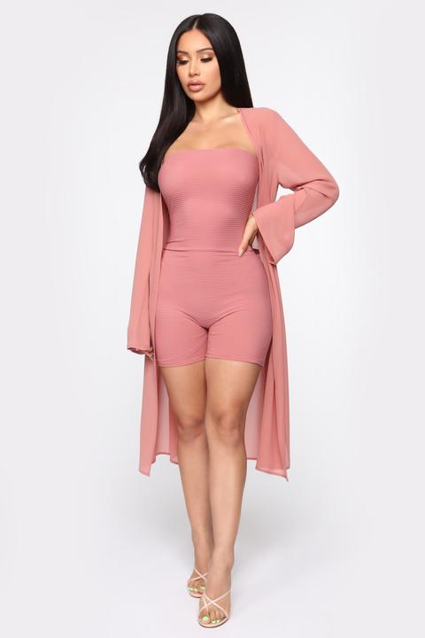 Valeria Romper Set - Mauve