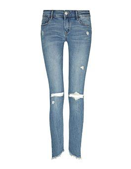 Jeans Skinny Destroyed Blu Chiaro