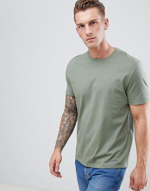 Asos Design - T-shirt Comoda Verde - Verde