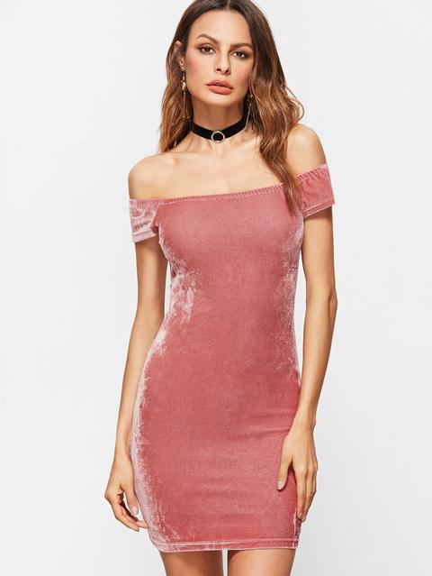 Bardot Velvet Bodycon Dress