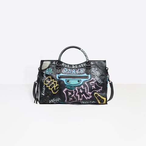 City Classic Graffiti Nero Da Donna