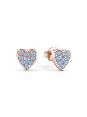 Pendientes Coraz&#211;n Chapado Oro Rosa