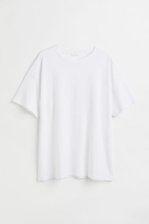 H & M+ Oversized T-shirt - White