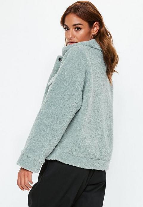 oversized borg trucker jacket