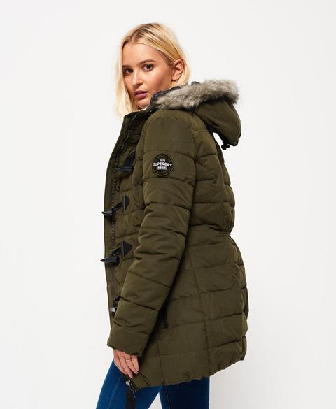 superdry microfibre toggle puffle jacket