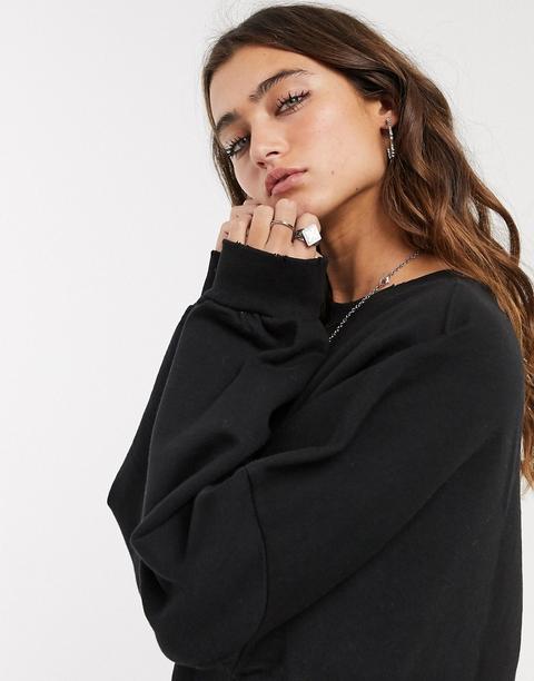 Bershka - Sweat-shirt - Noir