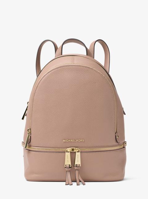 Rhea Medium Leather Backpack from Michael Kors on 21 Buttons